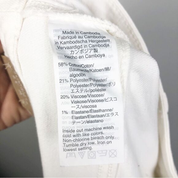 MADEWELL | NEW White 9” Mid-Rise Skinny Jeans Exposed Button Fly Women’s Size 37 - Picture 13 of 13